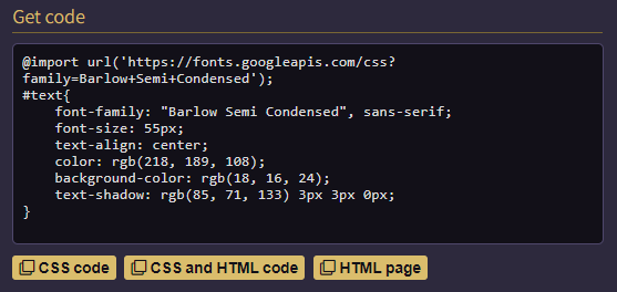 copy html css codes