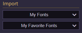 import fonts
